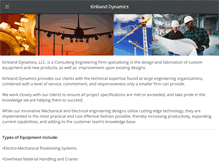 Tablet Screenshot of kirklanddynamics.com